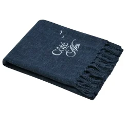 STOF Plaid E Teli Copritutto-Plaid in cotone morbido (125 x 150 cm) Bordemer