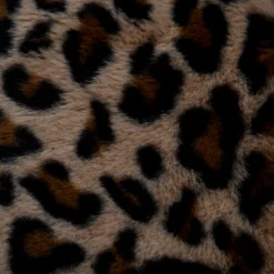 STOF Plaid E Teli Copritutto-Plaid in finta pelliccia leopardata (130 x 160 cm) Fauves