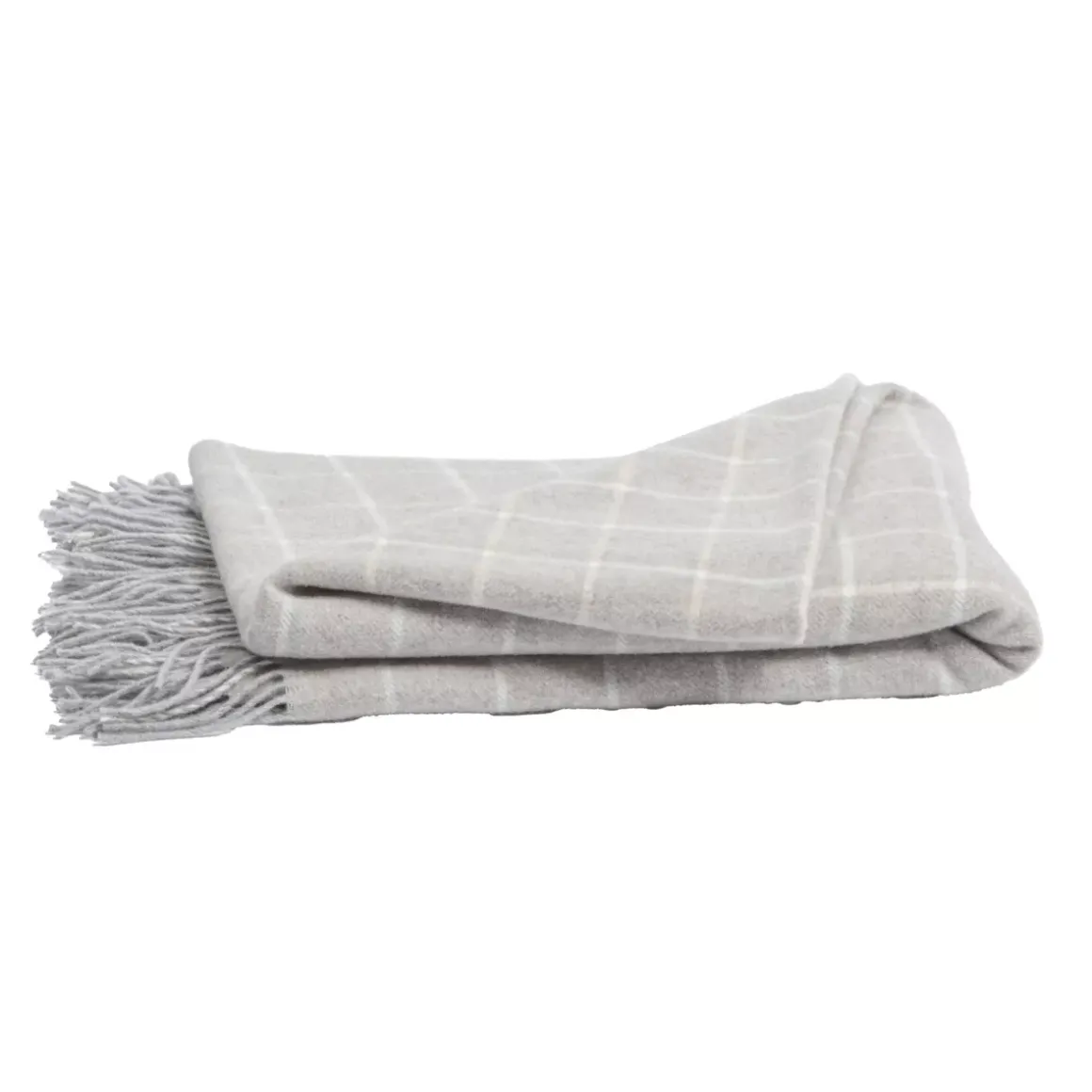 Plaid in lana e cashmere (140 x 200 cm) Camille Grigio