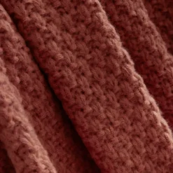 Plaid in maglia (125 x 150 cm) Tessa Terracotta