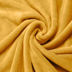 Plaid morbida di flanella (125 x 150 cm) Didou Giallo senape