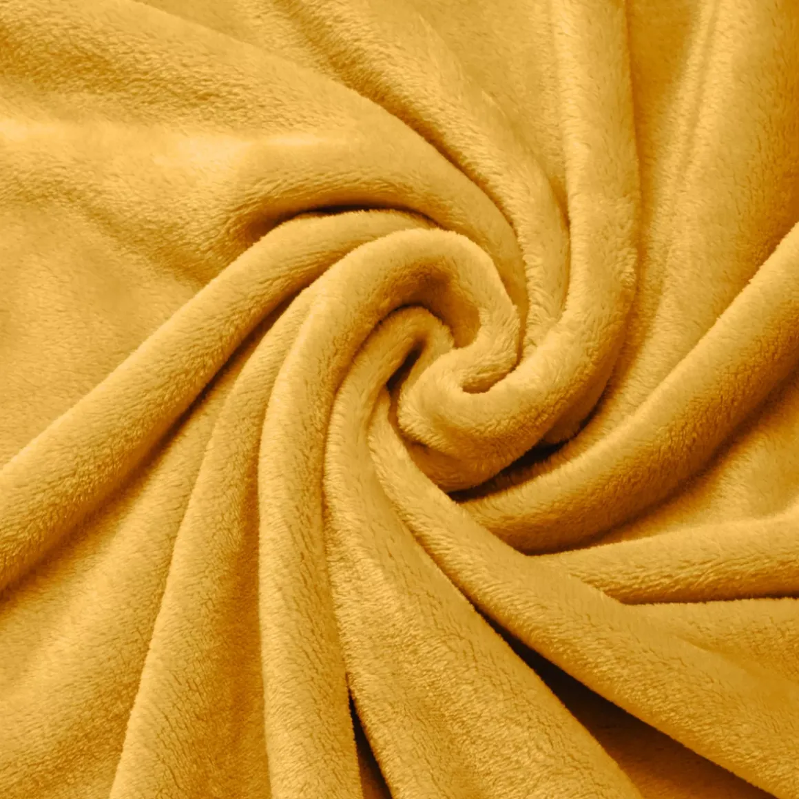 Plaid morbida di flanella (125 x 150 cm) Didou Giallo senape
