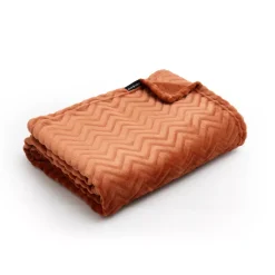 EMINZA Plaid E Teli Copritutto-Plaid morbido flanella (125 x 150 cm) Zag