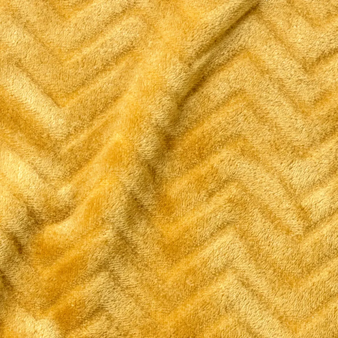 Plaid morbido in flanella (130 x 180 cm) Zag Giallo senape