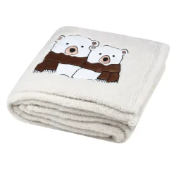 STOF Plaid E Cuscini Di Natale-Plaid natalizio (150 cm) Douillet