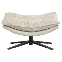 Poltrone-Poggiapiedi in tessuto testurizzato (H45,5 cm) Oblo