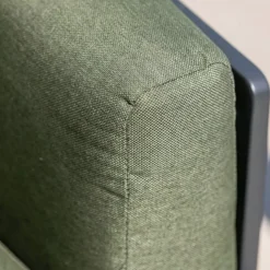 Poltrona da giardino in alluminio Monte Carlo Grigio antracite e verde rosmarino