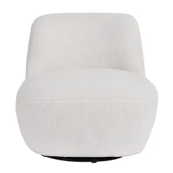 Poltrone-Poltrona girevole in bouclé (seduta 45 cm) Nyxor