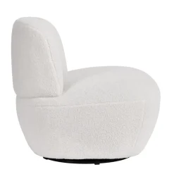 Poltrone-Poltrona girevole in bouclé (seduta 45 cm) Nyxor