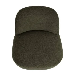 Poltrone-Poltrona girevole in bouclé (seduta 45 cm) Nyxor scuro