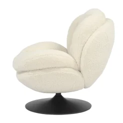 Poltrone-Poltrona girevole in bouclé (seduta 46 cm) Lomy