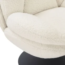 Poltrone-Poltrona girevole in bouclé (seduta 46 cm) Lomy