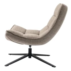 Poltrone-Poltrona girevole in tessuto (seduta 43 cm) Oxxo Sabbia