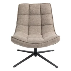 Poltrone-Poltrona girevole in tessuto (seduta 43 cm) Oxxo Sabbia