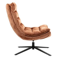 Poltrone-Poltrona girevole in tessuto (seduta 45 cm) Brava