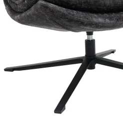 Poltrone-Poltrona girevole in tessuto (seduta 45 cm) Brava