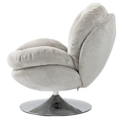 Poltrone-Poltrona girevole in tessuto (seduta 46 cm) Lomy
