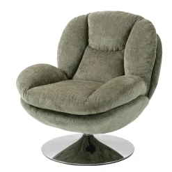 Poltrone-Poltrona girevole in tessuto (seduta 46 cm) Lomy