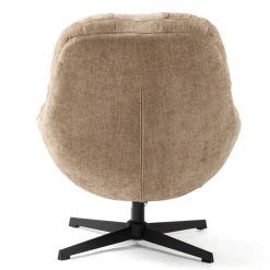 Poltrone-Poltrona girevole in tessuto (seduta 47 cm) Rezo Sabbia