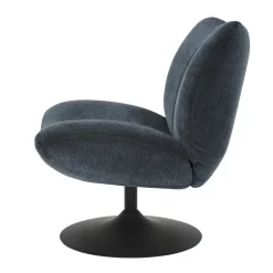 Poltrone-Poltrona girevole in tessuto testurizzato (seduta 46 cm) Axis