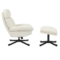 Poltrone-Poltrona girevole in tessuto (seduta 49 cm) Moor