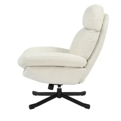 Poltrone-Poltrona girevole in tessuto (seduta 49 cm) Moor