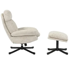 Poltrone-Poltrona girevole in tessuto (seduta 49 cm) Moor