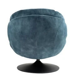 Poltrone-Poltrona girevole in velluto (seduta 46 cm) Lomy