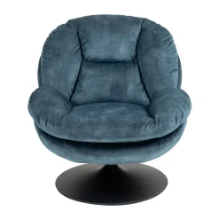 Poltrone-Poltrona girevole in velluto (seduta 46 cm) Lomy