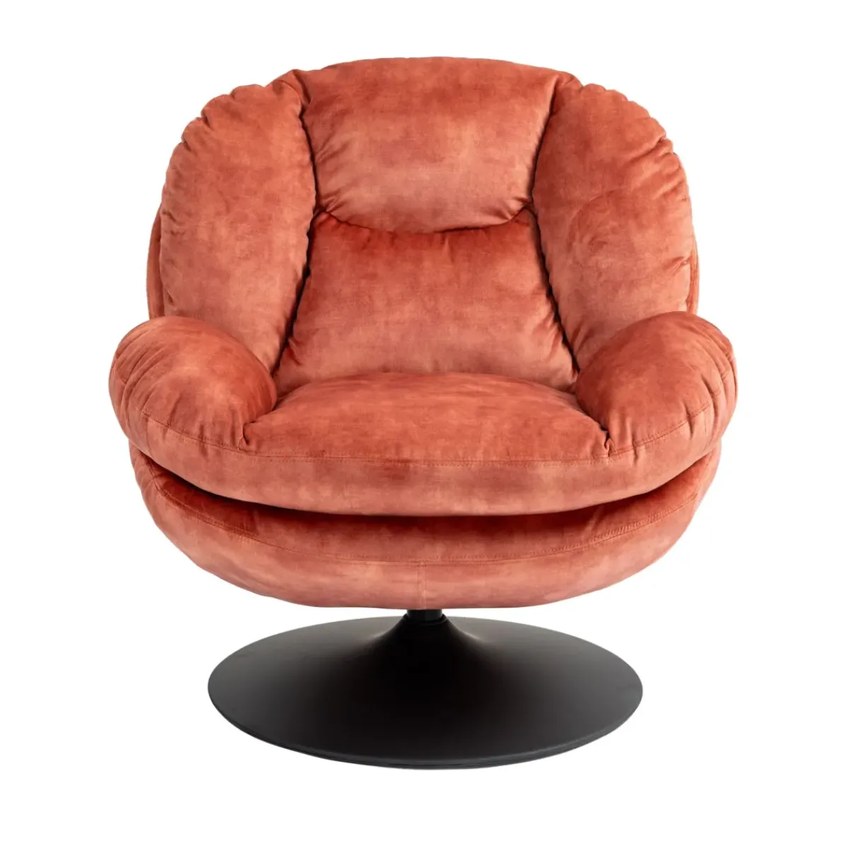 Poltrone-Poltrona girevole in velluto (seduta 46 cm) Lomy