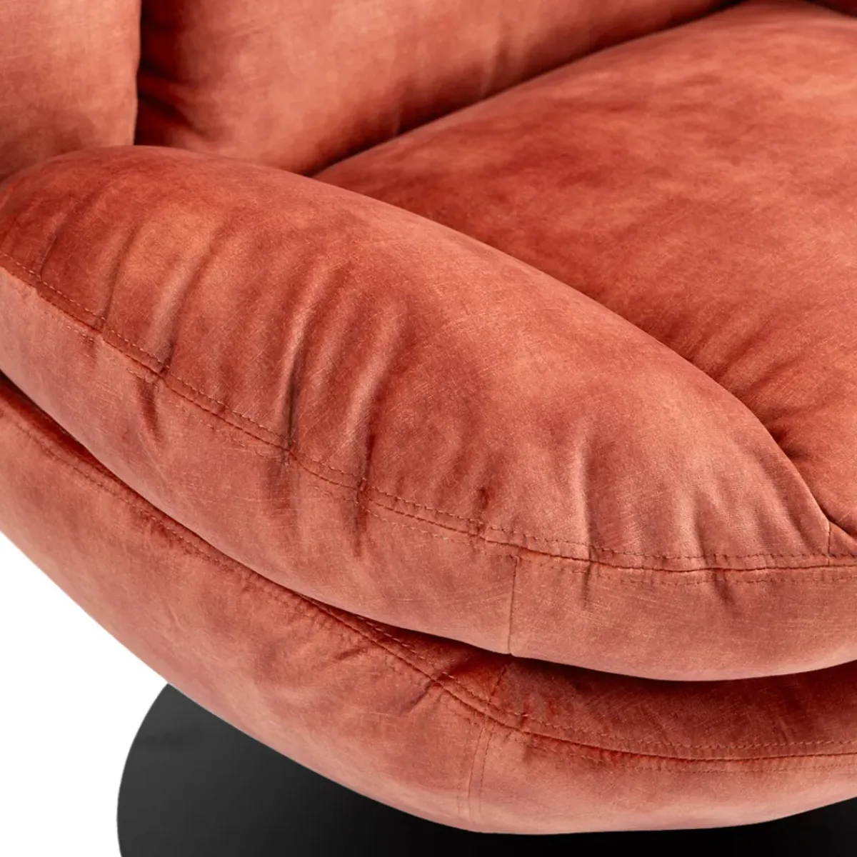Poltrone-Poltrona girevole in velluto (seduta 46 cm) Lomy