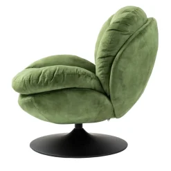Poltrone-Poltrona girevole in velluto (seduta 46 cm) Lomy