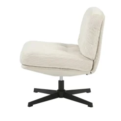 Poltrone-Poltrona girevole in velluto a coste (seduta 46 cm) Kult