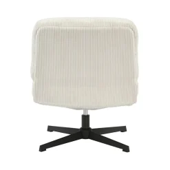 Poltrone-Poltrona girevole in velluto a coste (seduta 46 cm) Kult