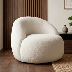 EMINZA Poltrone-Poltrona in bouclé (H66 cm) Lexy