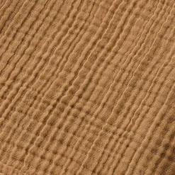 Poncho adulto in garza di cotone L/XL Gaïa Camel