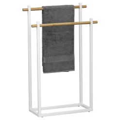 TENDANCE Contenitori Bagno|Mobili Bagno-Porta asciugamani 2 barre (82 cm) Bambù