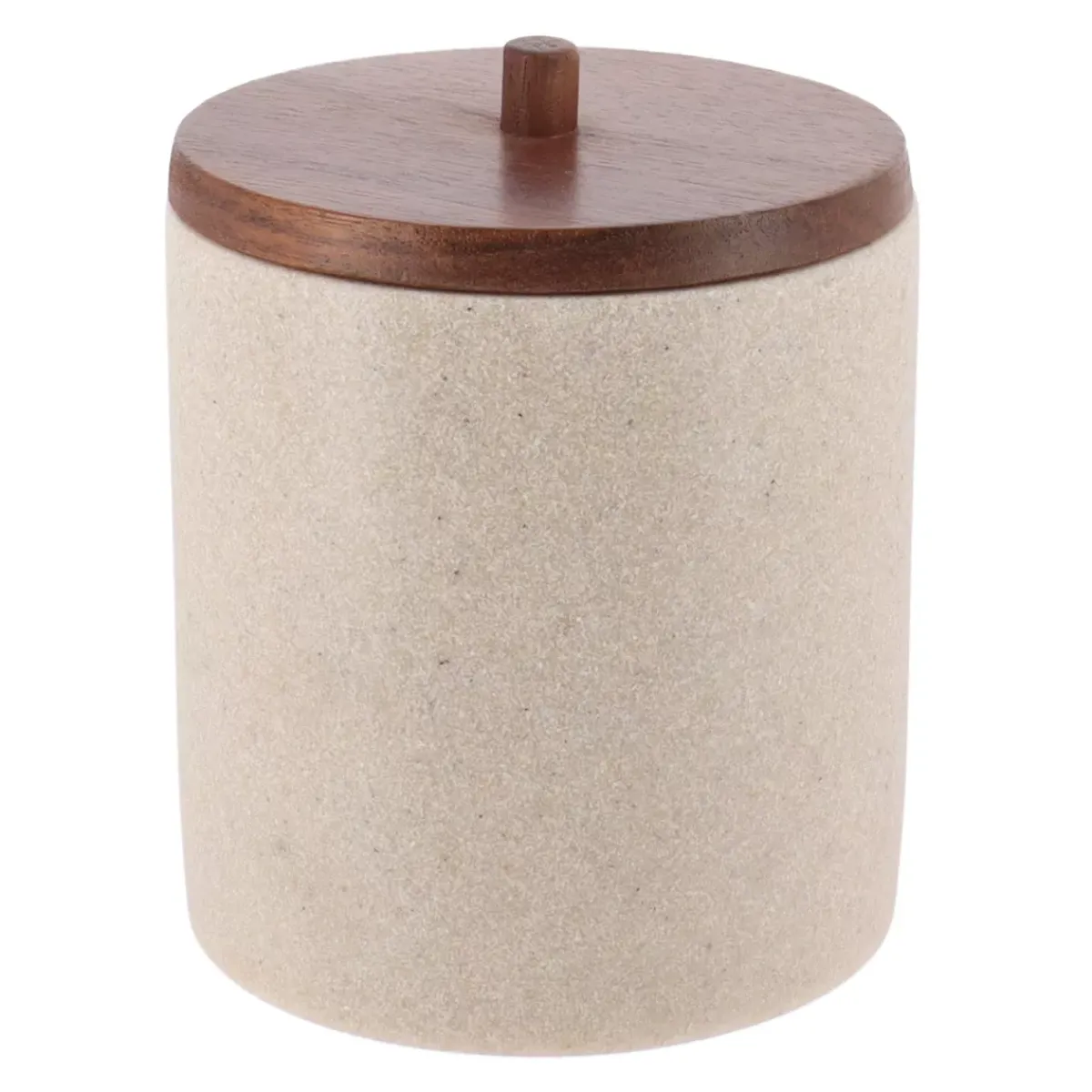 TENDANCE Accessori Bagno-Porta dischetti struccanti legno di Acacia Naturale