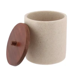 TENDANCE Accessori Bagno-Porta dischetti struccanti legno di Acacia Naturale
