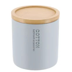 TENDANCE Accessori Bagno-Porta dischetti struccanti Purebamboo Azzurro