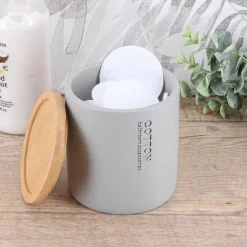 TENDANCE Accessori Bagno-Porta dischetti struccanti Purebamboo