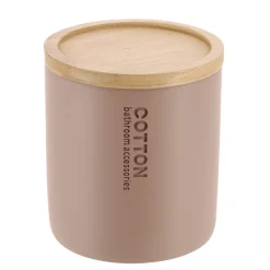 TENDANCE Accessori Bagno-Porta dischetti struccanti Purebamboo Cappuccino