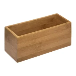 INSTANT D'O Accessori Bagno|Cesti E Scatole Portaoggetti-Portaoggetti in Bambù (23 x 9 cm) modello grande