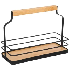 5 Five Simply Smart Cesti E Scatole Portaoggetti-Portaspezie con 10 barattoli (21 x 9 x H16 cm) Easy kitchen