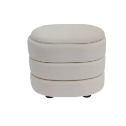 Pouf contenitore (H38 cm) Kilène Bianco