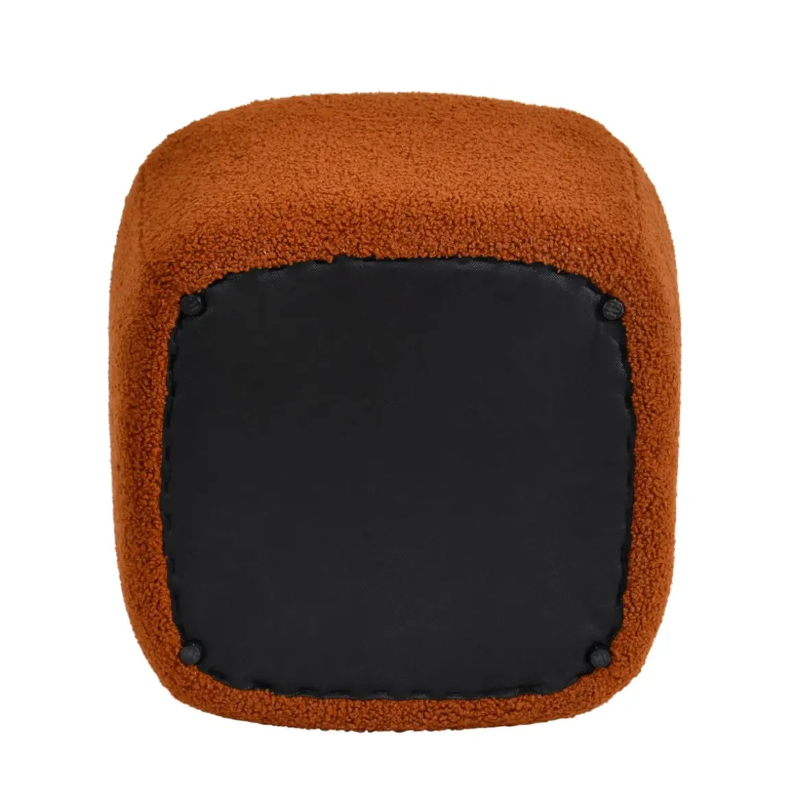 Pouf in bouclé (H43 cm) Nyxor Terracotta