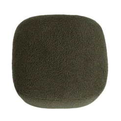 Pouf in bouclé (H43 cm) Nyxor Verde scuro