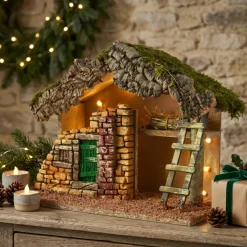 KAEMINGK Presepe-Presepe di Natale vuoto e luminoso (Altezza 24 cm) Saint-Clotaire