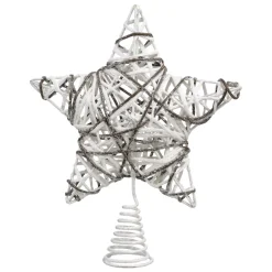 Feeric Lights & Christmas Puntali Per Albero Di Natale-Puntale albero Rattan a paillete