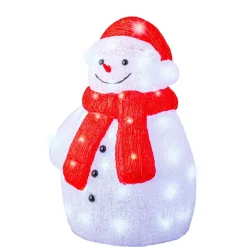 EMINZA Oggetti Decorativi E Illuminati|Babbo Natale Animali E Personaggi-Pupazzo di neve luminoso 60 LED (H46 cm) Lenny